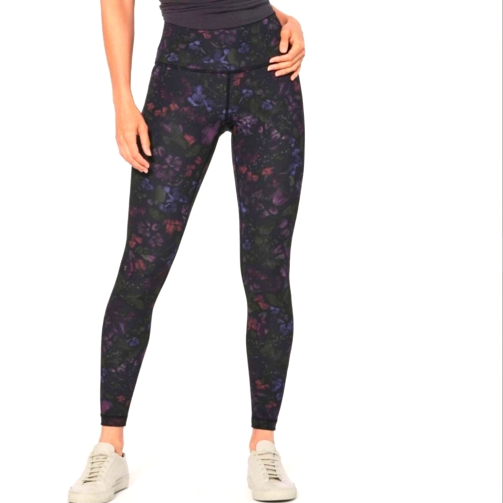 Lululemon Wunder Under Hi-Rise Tight Frozen Flourish Floral Leggings